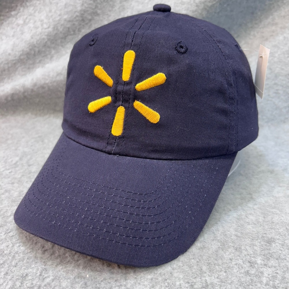 Walmart Spark Logo Unisex Navy Blue Walmart Baseball Cap Employee Promo OSFM